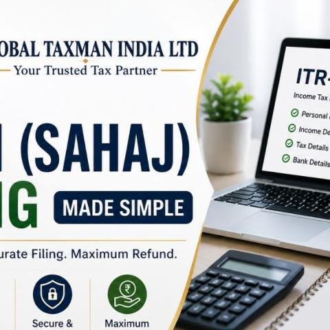 Global Taxman India presents ITR-1 (Sahaj) Filing Made Simple.