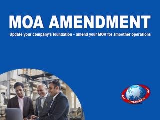 MOA Amendment